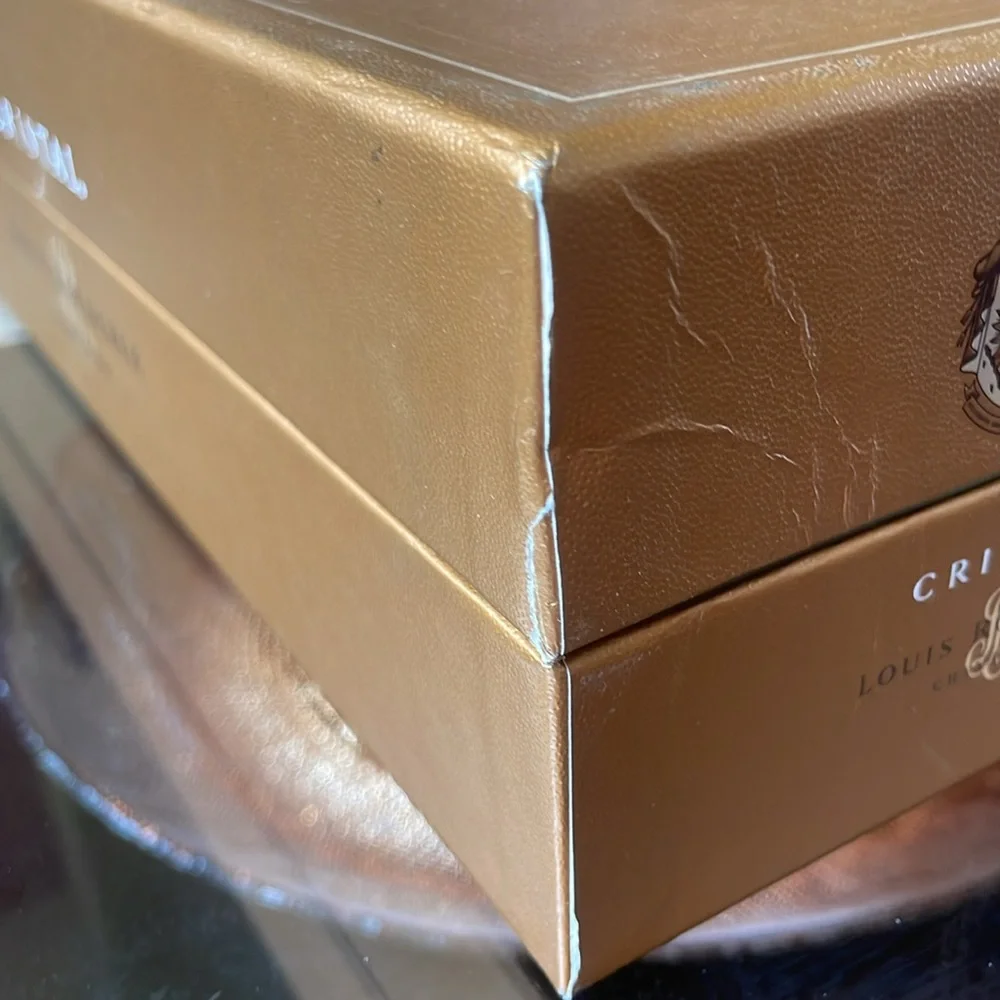 Cristal Empty Champagne Box - Gold